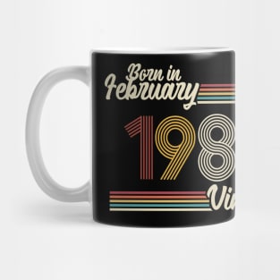 Vintage Born in February 1981 Mug